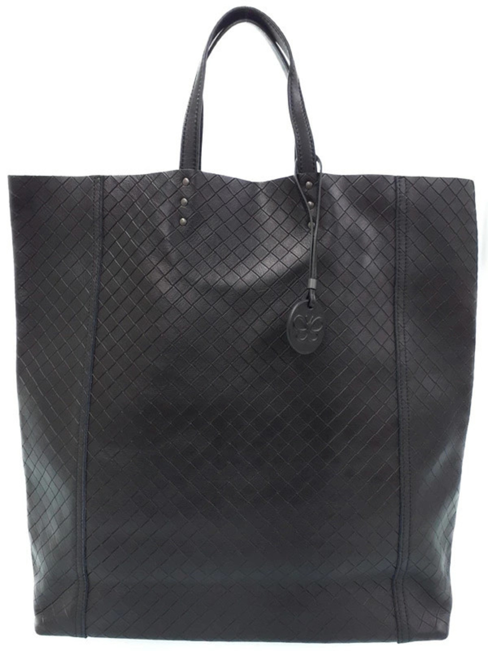 Bottega Veneta Intrecciato Mirage Butterfly Tote black leather embossed woven